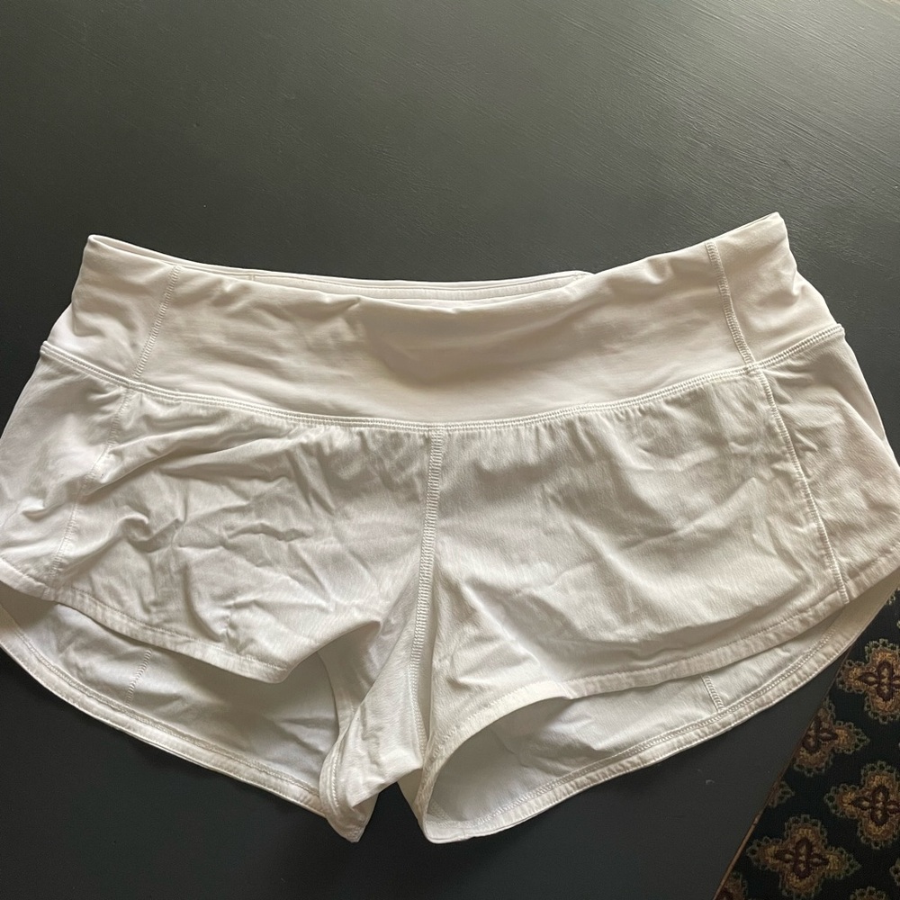 White Lululemon Shorts Size 6